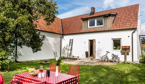 Ferienhaus, Gartenblick