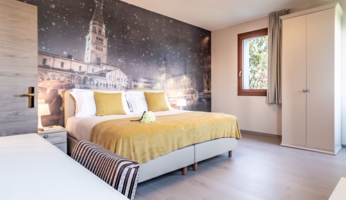 Standard-Doppel- oder -Zweibettzimmer, Parkblick (Modena)