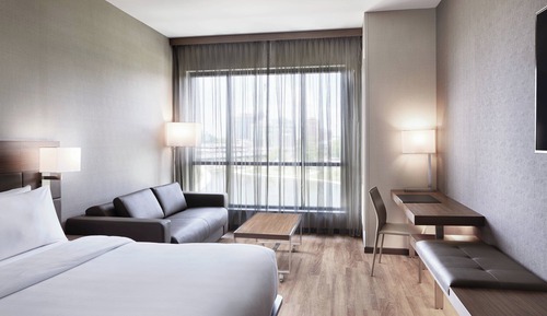 Zimmer, 1 King-Bett und Schlafsofa (Mobility/Hearing Accessible, Tub)