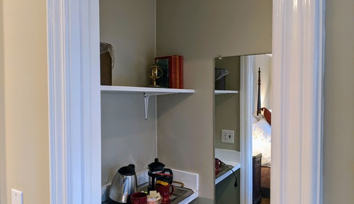 Premium-Zimmer, 1 Queen-Bett, Kamin, Poolblick