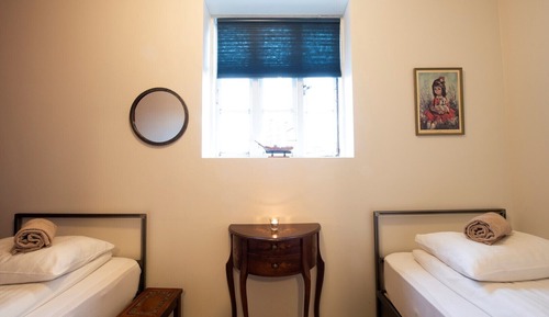 Zweibettzimmer, 2 Einzelbetten, Gemeinschaftsbad, Erdgeschoss