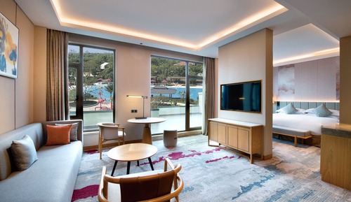 Junior-Suite, 1 King-Bett, Poolblick
