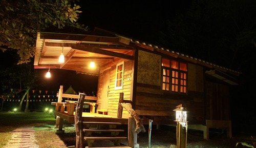 Holzhütte, 1 Schlafzimmer, Bergblick