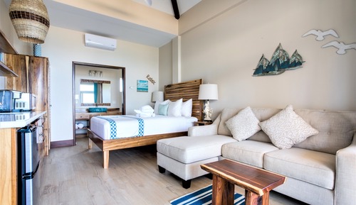 Deluxe-Studio, 1 Queen-Bett und Schlafsofa, Strandblick