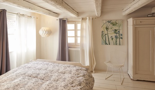 Romantisches Doppelzimmer, Blick auf den Innenhof