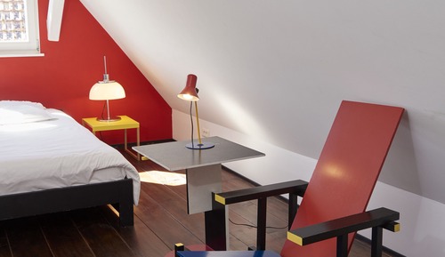 Design-Zimmer, Gartenblick