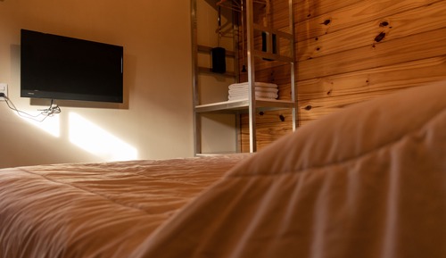 Deluxe-Chalet, Poolblick