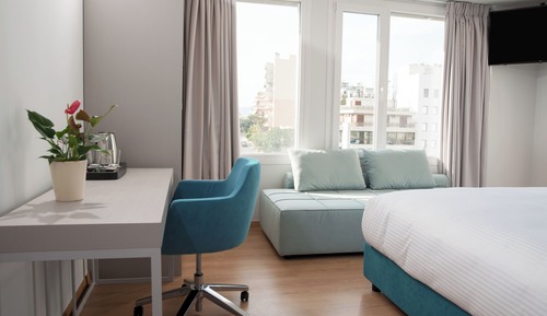 Deluxe-Doppel- oder -Zweibettzimmer (Acropolis View)