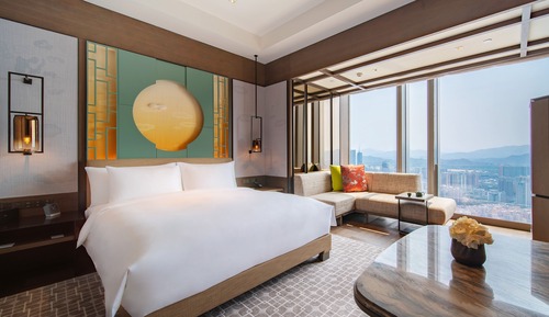 Zimmer, 1 King-Bett, Stadtblick