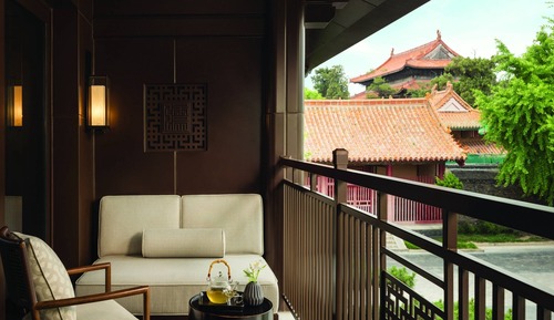 Premier-Zimmer, 1 King-Bett, Balkon, Gartenblick