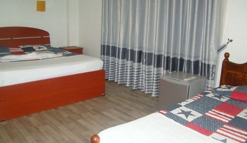 Basic-Doppelzimmer, Mehrere Betten, Bergblick