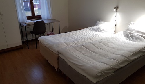 Economy-Doppel- oder -Zweibettzimmer, 2 Einzelbetten, Gemeinschaftsbad