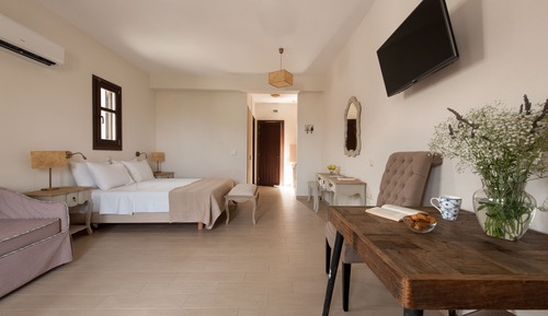 Deluxe-Doppelzimmer, Terrasse, Talblick