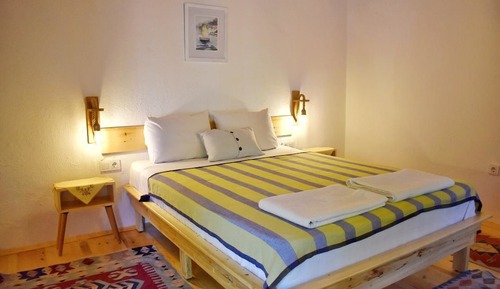Zimmer, 1 Doppelbett, Gartenblick