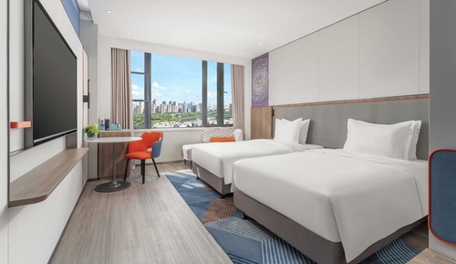 Standardzimmer, 2 Doppelbetten (High Floor)