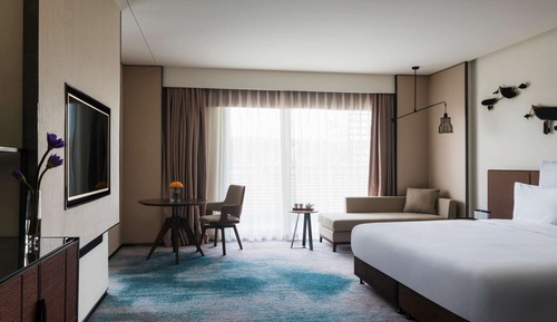 Deluxe-Zweibettzimmer, 2 Einzelbetten, Seeblick