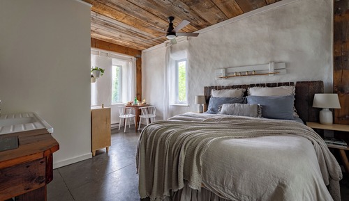Studiosuite, 1 Queen-Bett, Kochnische, Gartenblick (B)