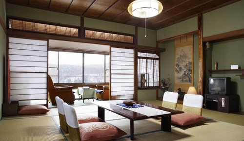 Traditional-Vierbettzimmer, Nichtraucher, eigenes Bad (Japanese Style, Run of House)