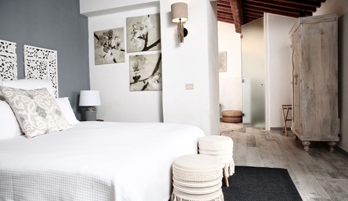 Deluxe-Doppelzimmer, zum Garten hin