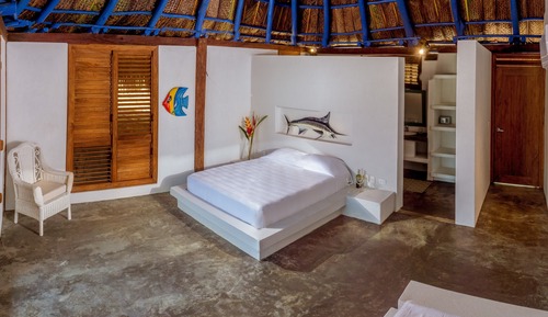 Ferienhütte, Terrasse, Meerblick