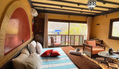 Luxury-Suite, 1 Schlafzimmer, Kamin, Bergblick