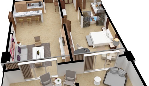 Royale Presidential Suite One Bedroom Ocean View