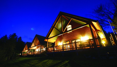 Ferienhütte, 2 Schlafzimmer, Küche, Buchtblick