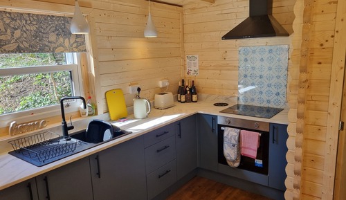 Doppelzimmer, Kochnische (Log Cabin with  kitchen)