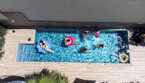 Deluxe-Apartment, 3 Schlafzimmer, eigener Pool, Erdgeschoss