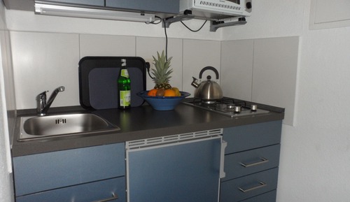 Premium-Studio, eigenes Bad, Gartenblick (Studio 3 Blau)