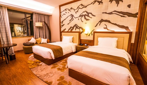 Standardzimmer, 2 Einzelbetten, Gartenblick