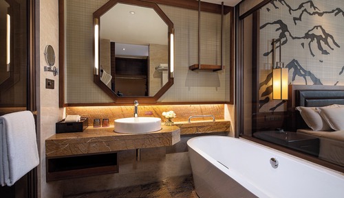 Standardzimmer, 2 Einzelbetten, Bergblick