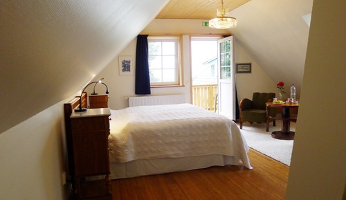 Deluxe-Doppel- oder -Zweibettzimmer, Balkon, Gartenblick