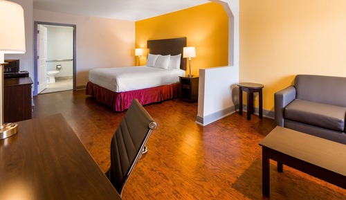 Suite, 1 King-Bett, barrierefrei, Badewanne