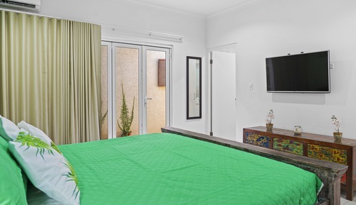 Deluxe-Apartment, 1 Schlafzimmer, Küche, Poolseite
