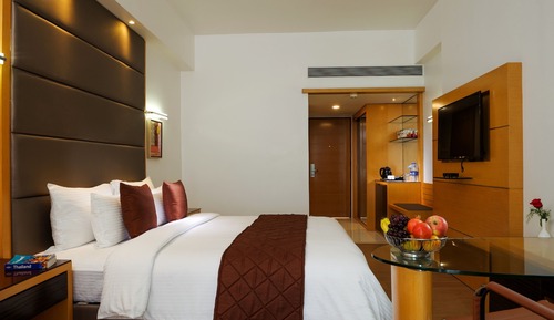 Deluxe-Doppelzimmer, 1 Schlafzimmer, barrierefrei, Stadtblick