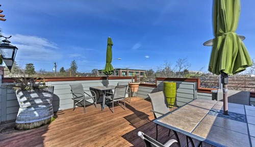 Loft, 1 King-Bett, Küche, Bergblick