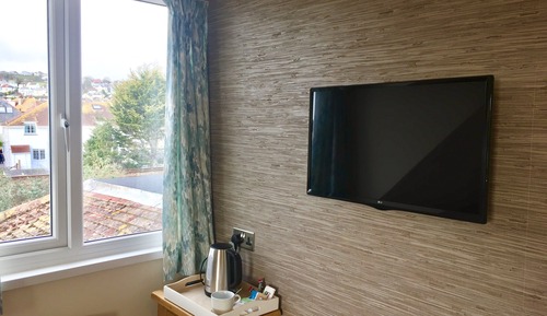 Deluxe-Einzelzimmer, mit Bad, Meerblick (Room 9)