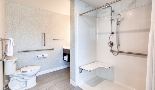 Standardzimmer, 1 King-Bett, barrierefrei (Roll-In Shower)