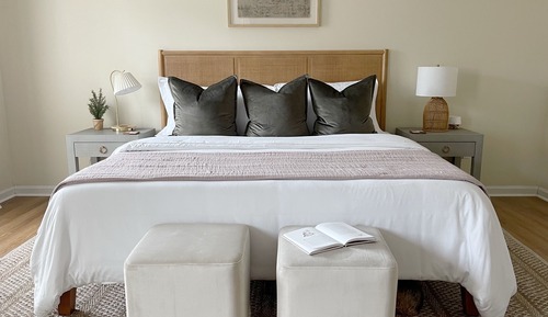 Ferienhaus, Terrasse, Gartenblick