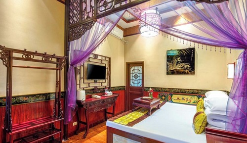 Luxury-Zimmer, Blick auf den Innenhof