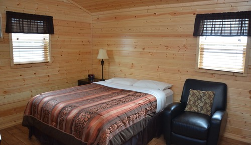 Comfort-Ferienhütte, 1 Queen-Bett, Kochnische