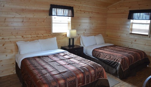 Comfort-Ferienhütte, 2 Queen-Betten, Kochnische