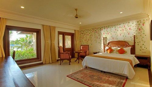 Luxury-Ferienhaus, 1 King-Bett, Balkon, Blick auf die Lagune