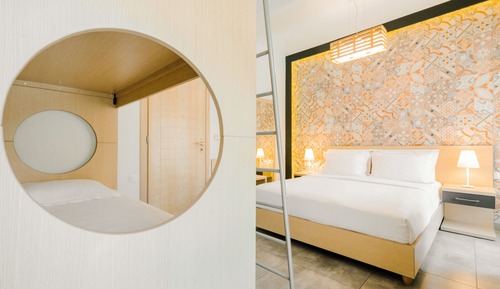 Deluxe-Apartment, 1 Schlafzimmer, eingeschränkter Meerblick