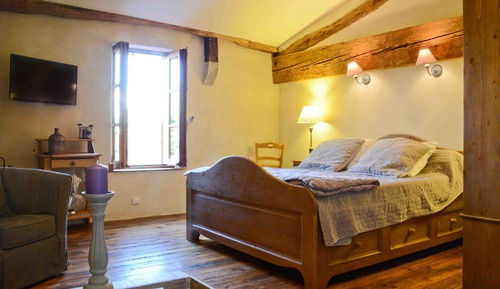 Doppelzimmer, eigenes Bad, Bergblick (Chambre Parme)