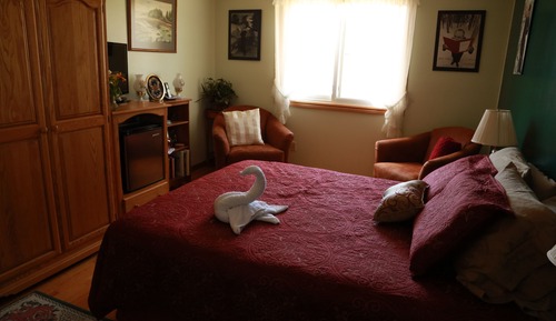 Deluxe-Doppel- oder -Zweibettzimmer, Mehrere Betten, mit Bad, Gartenblick (Jade Room)