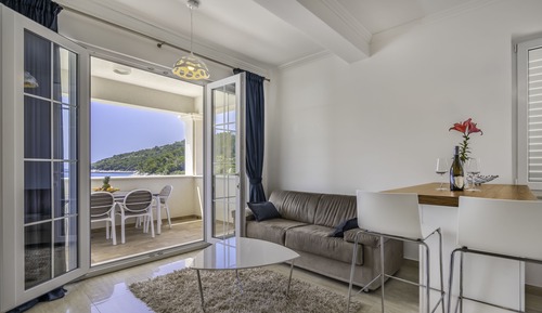 Superior-Apartment, 1 Schlafzimmer, Terrasse, Meerblick