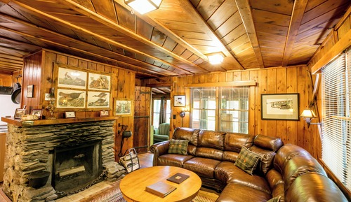 Premium-Ferienhütte, 4 Schlafzimmer, Kamin, Seeblick