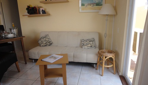 Comfort-Studio, Küche, zum Garten hin
